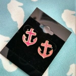 Pink Anchor Studs